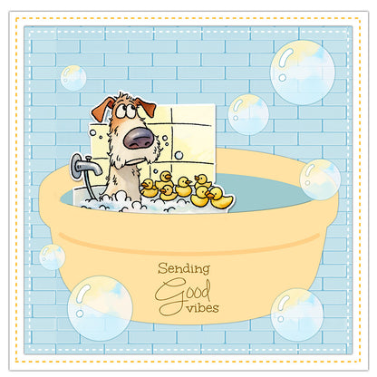 Cute Puppies Dies & Stamps Set