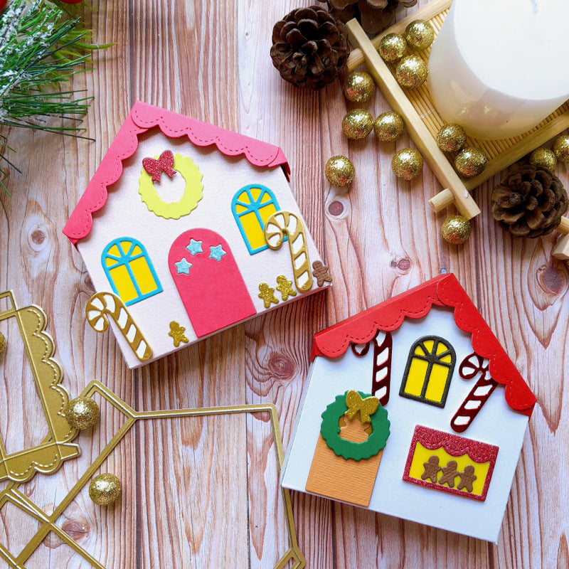 Christmas House Box Metal Cutting Dies