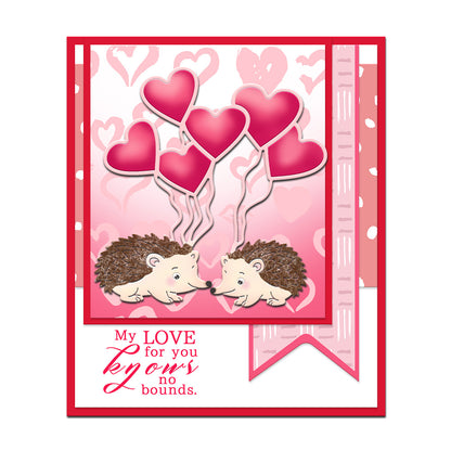 Valentine's Day Little Hedgehog Metal Cutting Dies