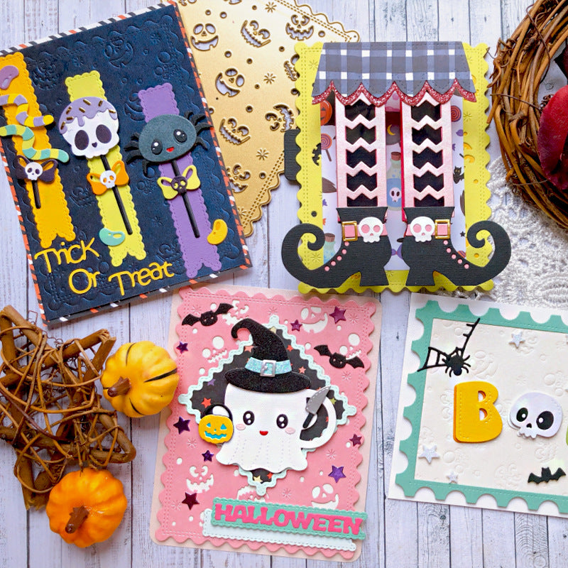 Pumpkin Face Background Board Cutting Dies