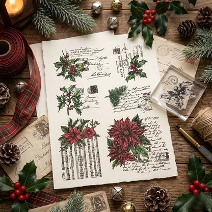 Christmas Theme DIY Decorative Journal Clear Stamps