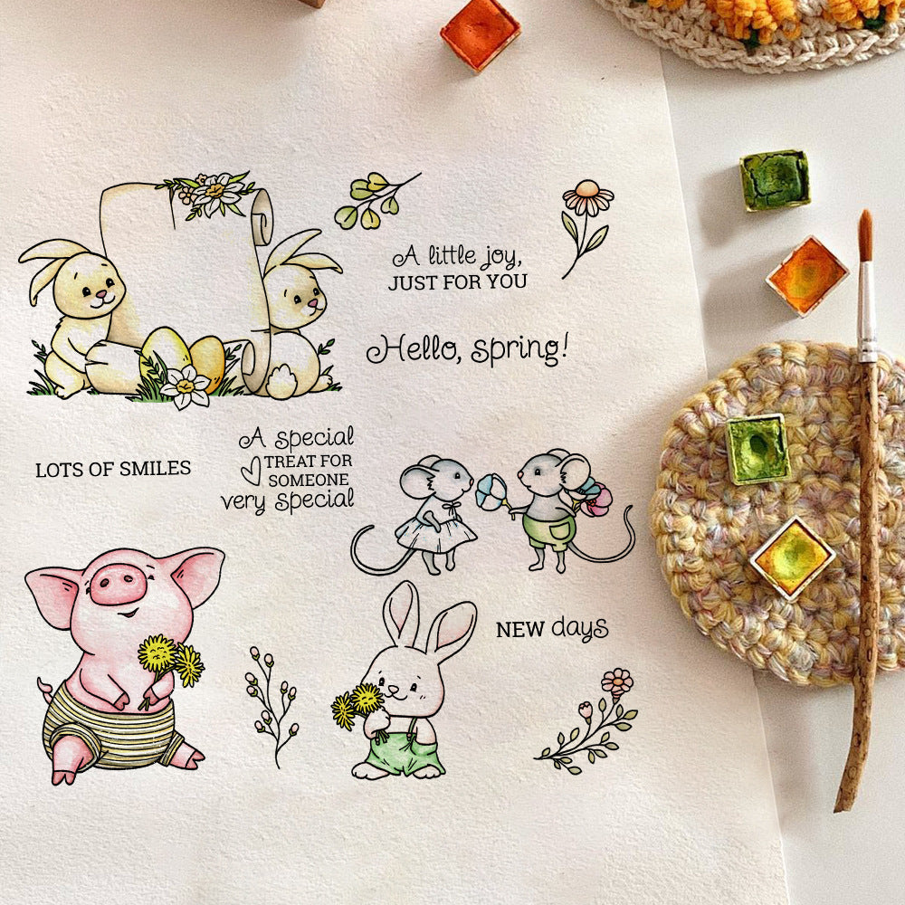 Easter Animal Series Dies & Stamps Set