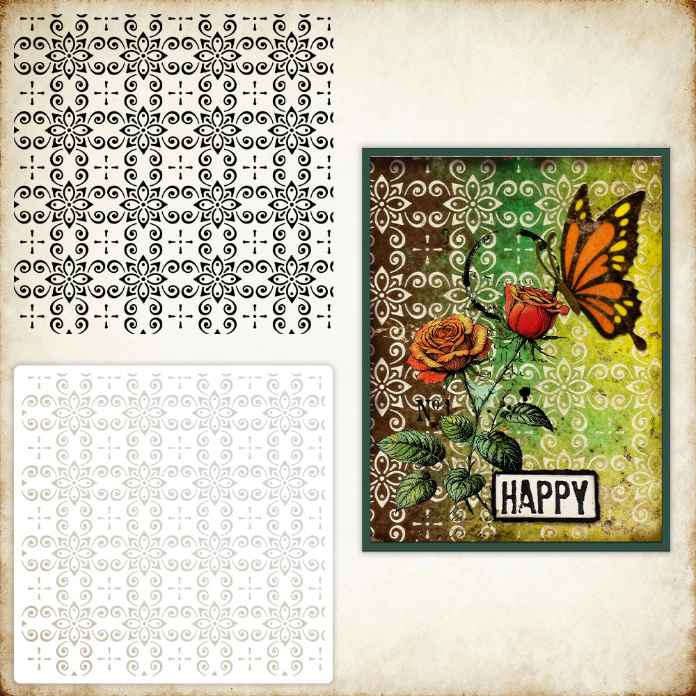 1 PC Decorative DIY Painting Hollow Stencil