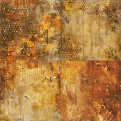24PCS 6" Honeyed Scrapbook Paper & Cardstock