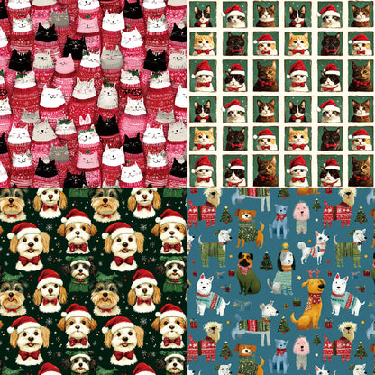 24PCS 6" Cuddle Scrapbook Paper & Cardstock