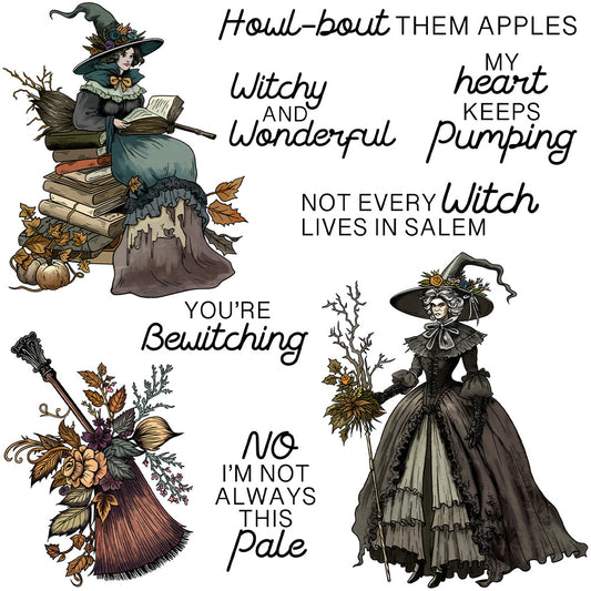 Halloween Witch Dies & Stamps Set