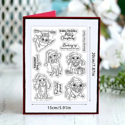 Christmas Dog Dies & Stamps Set