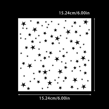 Star Pattern DIY Painting Hollow Stencil