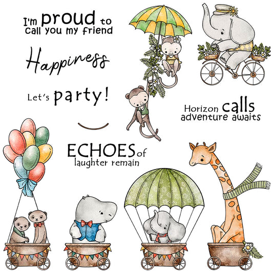 Animal Theme Clear Stamps