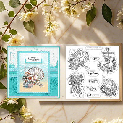 Shell Jellyfish Clear Stamps