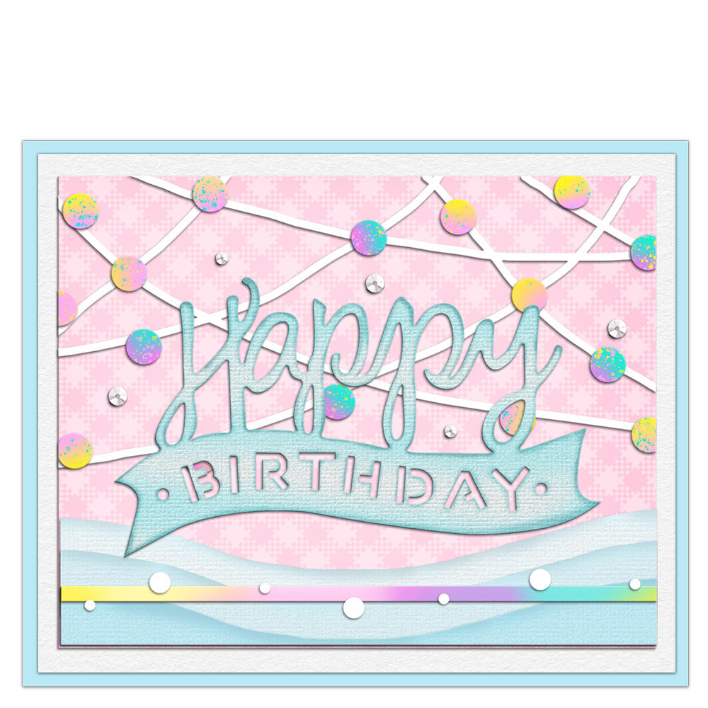 "Happy Birthday" Words Metal Cutting Dies