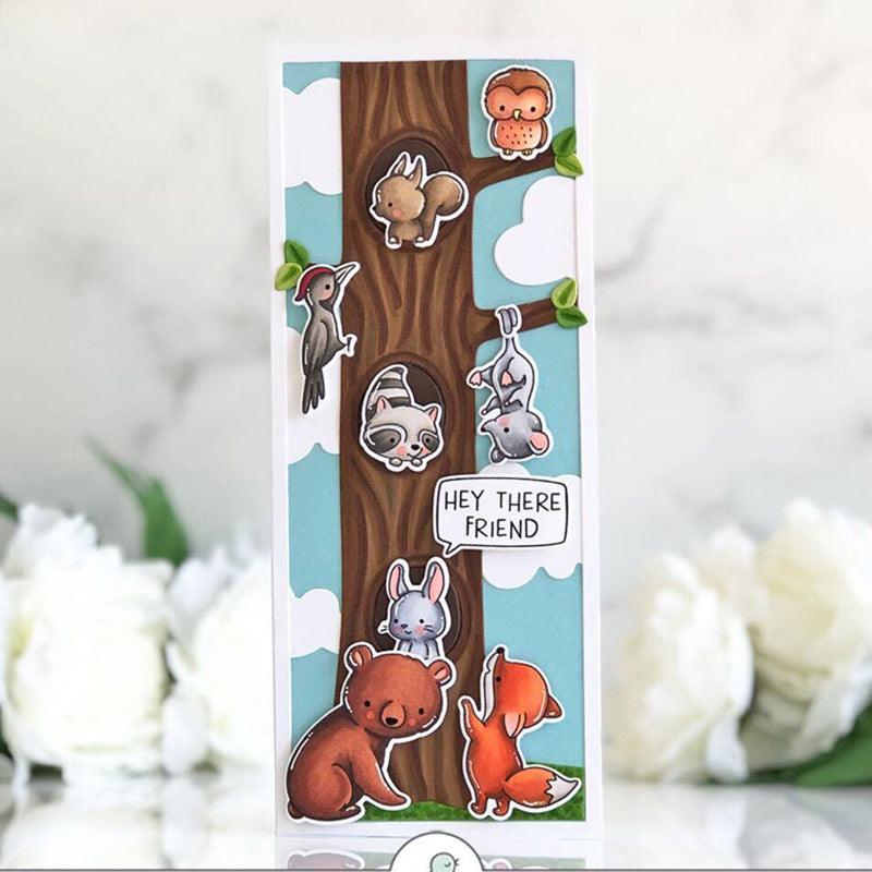 Big Tree & Animals Dies & Stamps Set