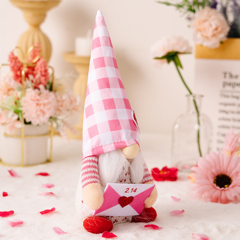 Valentine's Day Gnome Doll Ornaments