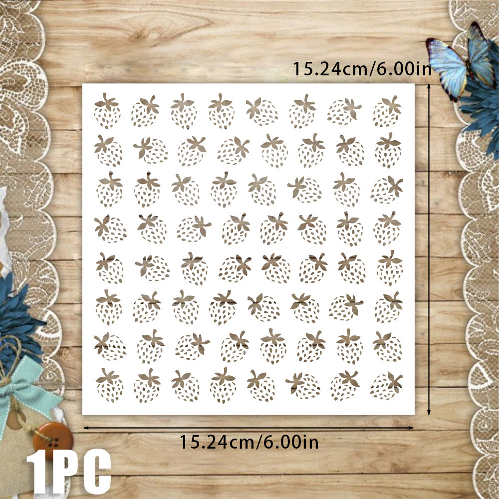 Strawberry Pattern DIY Painting Hollow Stencil