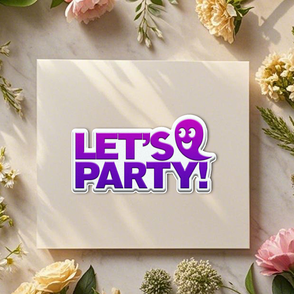 "LET"S PARTY" Words Metal Cutting Dies