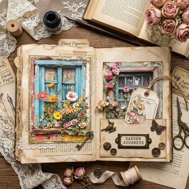 A5 Window Garden Journal Scrapbook Paper