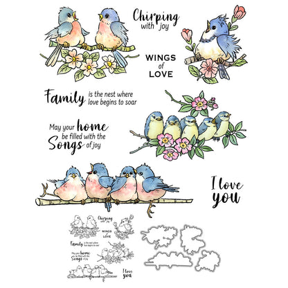 Birds On The Branch Dies & Stamps Set