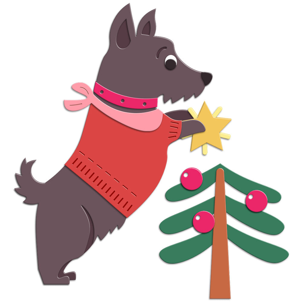 Cute Funny Dog Metal Cutting Dies