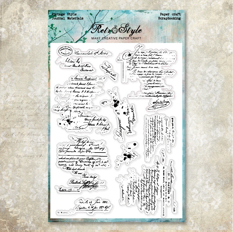 Decorative Background DIY Scrapbook Clear Stamps