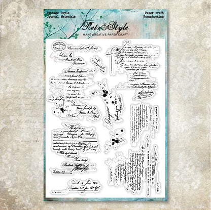 Decorative Background DIY Scrapbook Clear Stamps