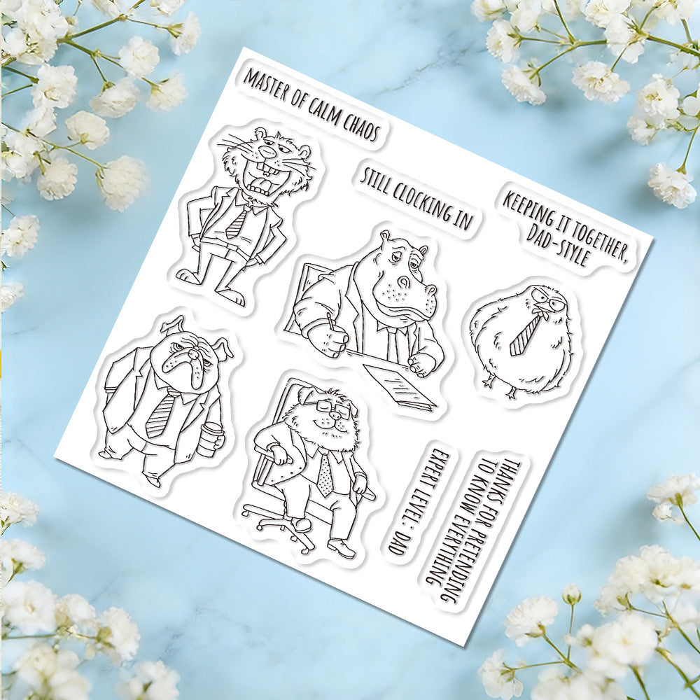 Office Animals Clear Stamps