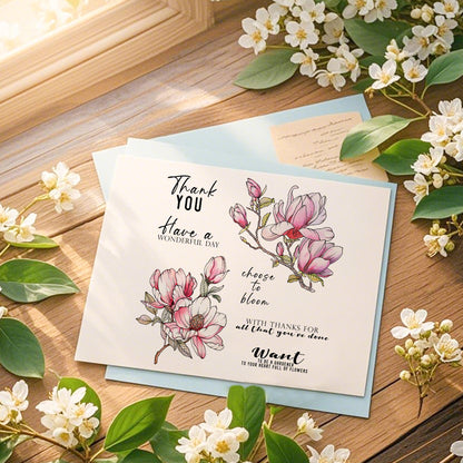 Spring Flower Clear Stamps