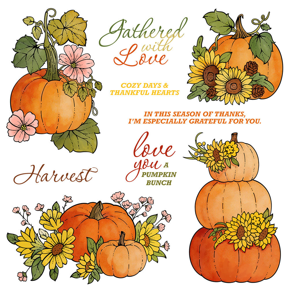 Autumn Pumpkin Dies & Stamps Set