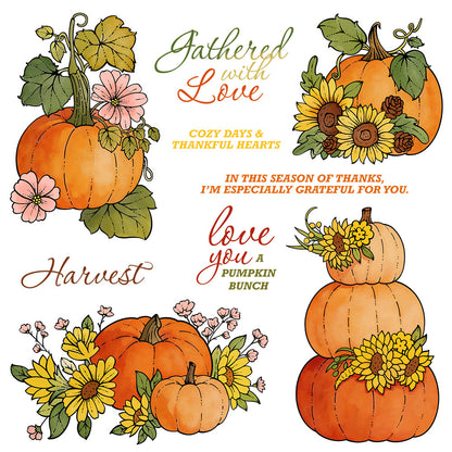 Autumn Pumpkin Dies & Stamps Set