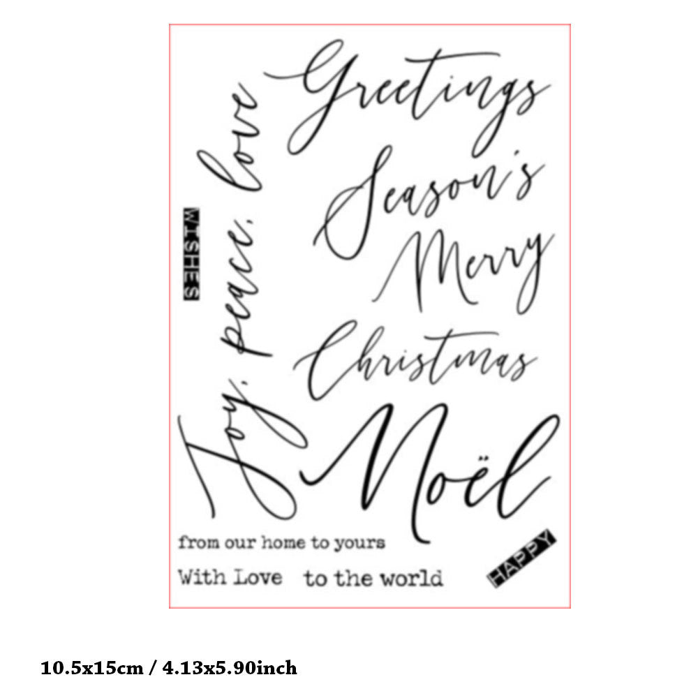 Christmas Wishes Clear Stamps