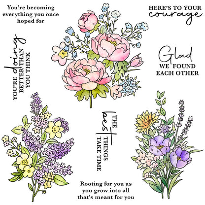 Beautiful Bouquets Clear Stamps