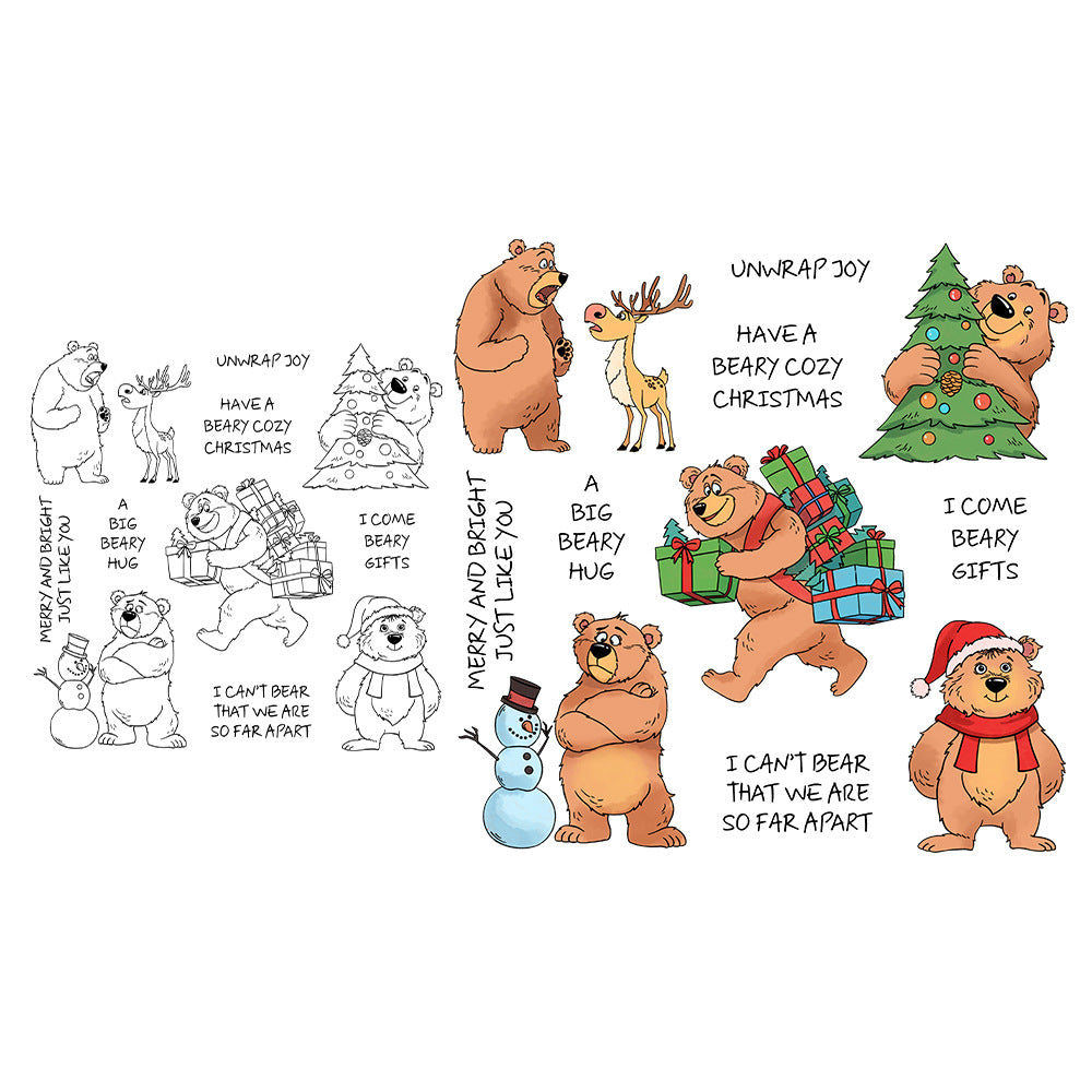 Christmas Bears Dies & Stamps Set