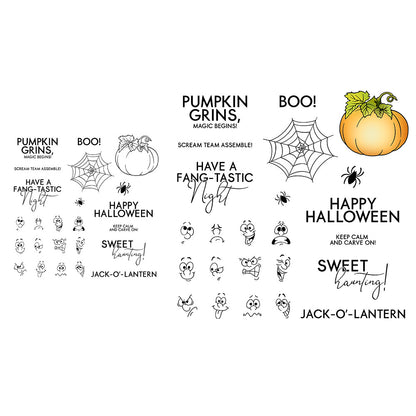 Halloween Pumpkin Dies & Stamps Set