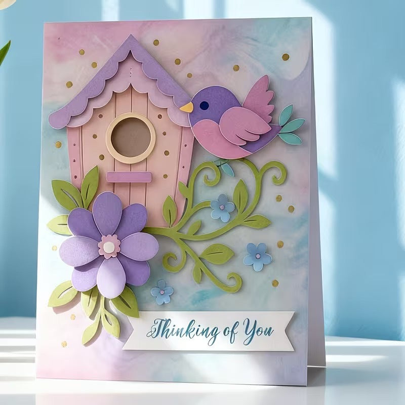 Cartoon Birdhouse Metal Cutting Dies