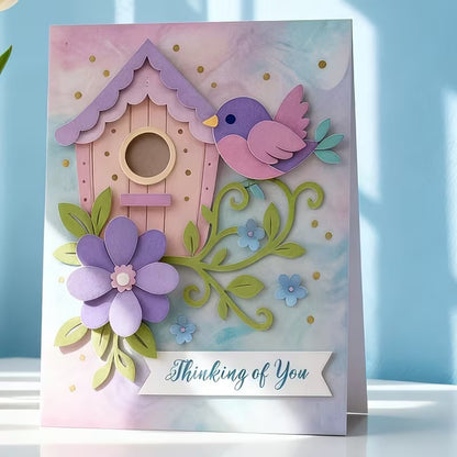 Cartoon Birdhouse Metal Cutting Dies