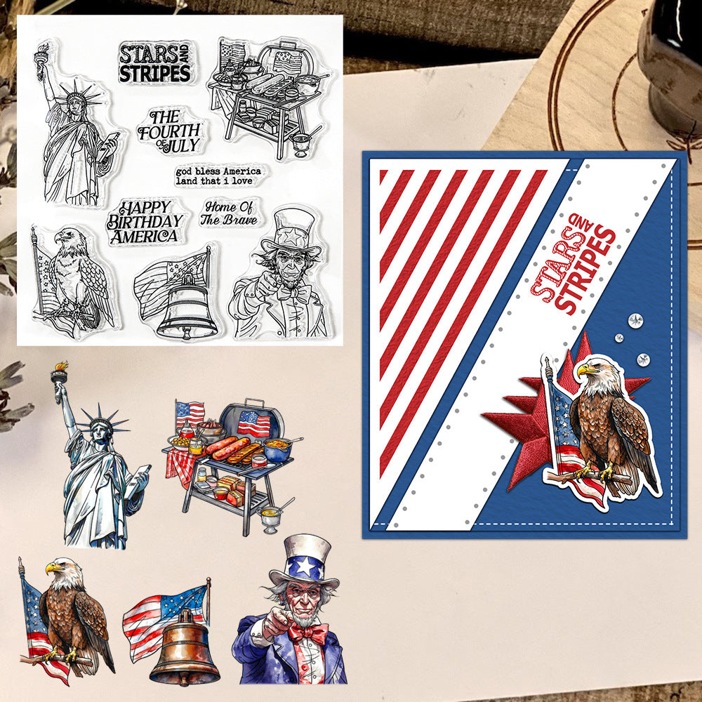 Independence Day Elements Clear Stamps