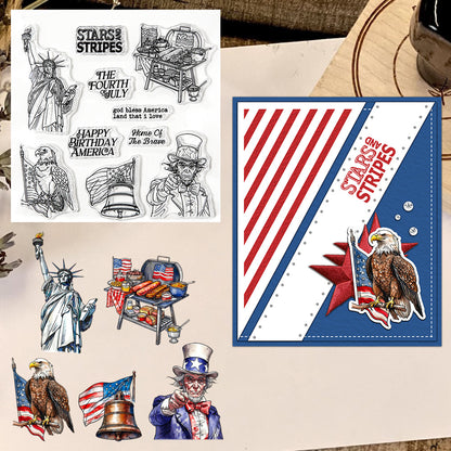 Independence Day Elements Clear Stamps