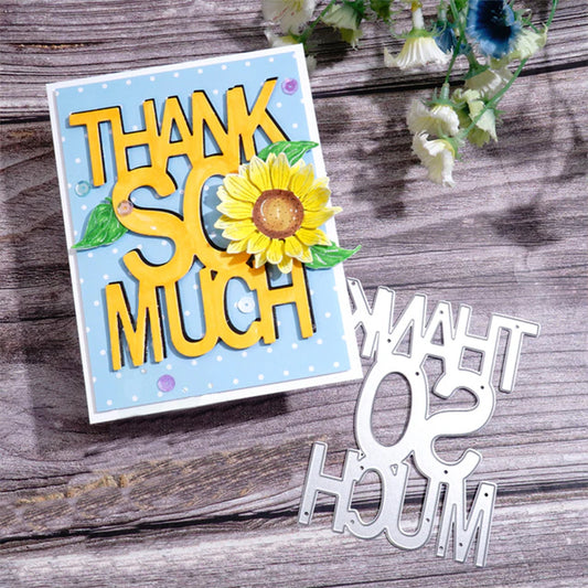 "Thank So Much" Metal Cutting Dies