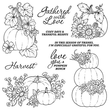 Autumn Pumpkin Dies & Stamps Set