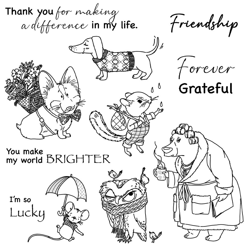 Animal Series Dies & Stamps Set
