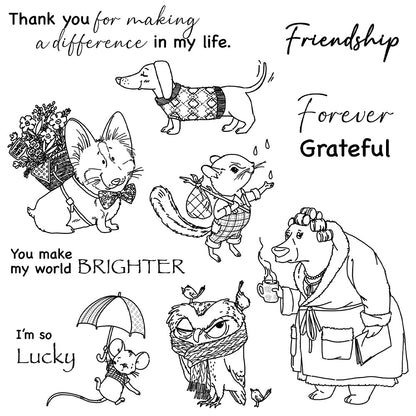 Animal Series Dies & Stamps Set