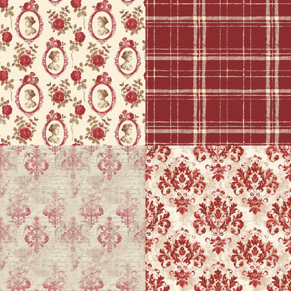 24PCS 6" Heart Scrapbook Paper & Cardstock