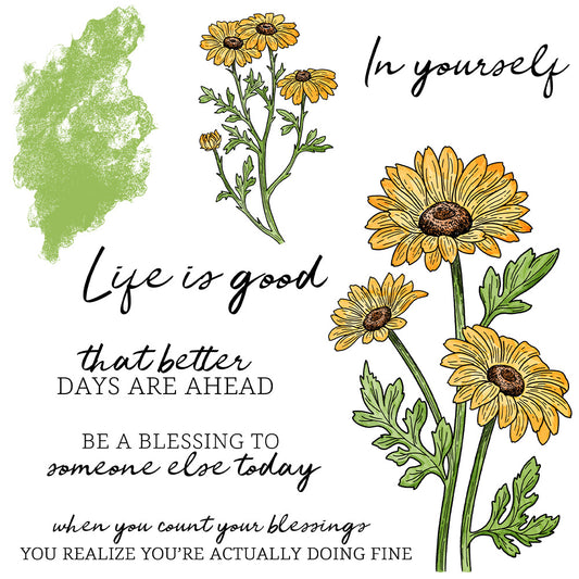 Chrysanthemum Dies & Stamps Set