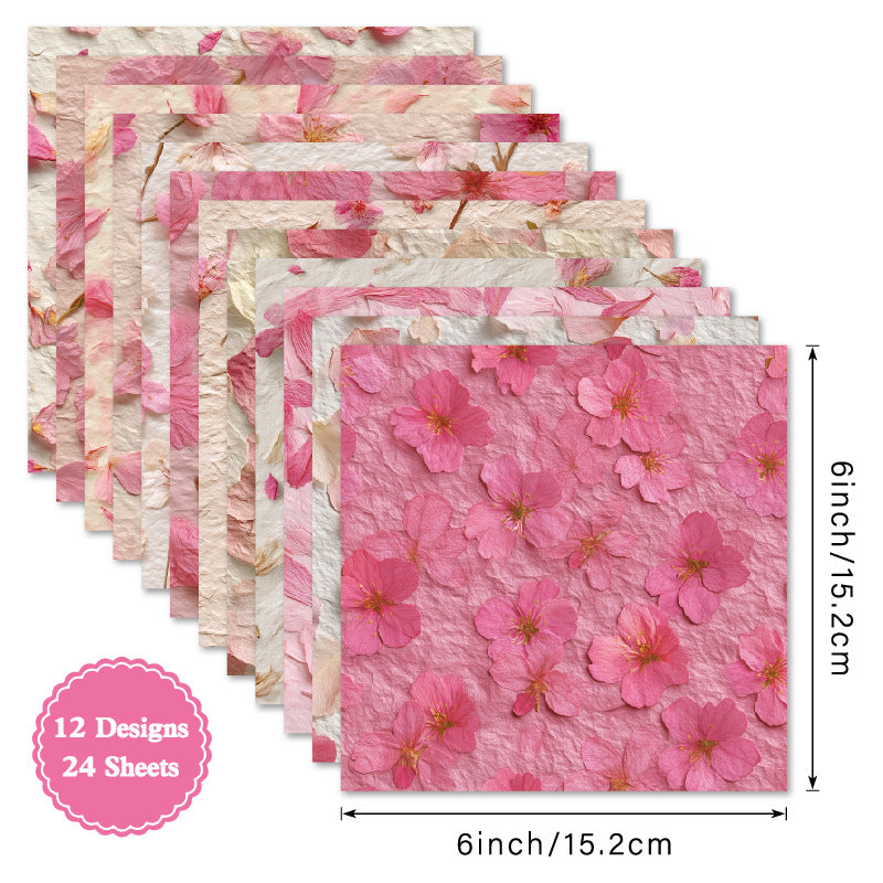 24PCS 6" Grace Scrapbook Paper & Cardstock