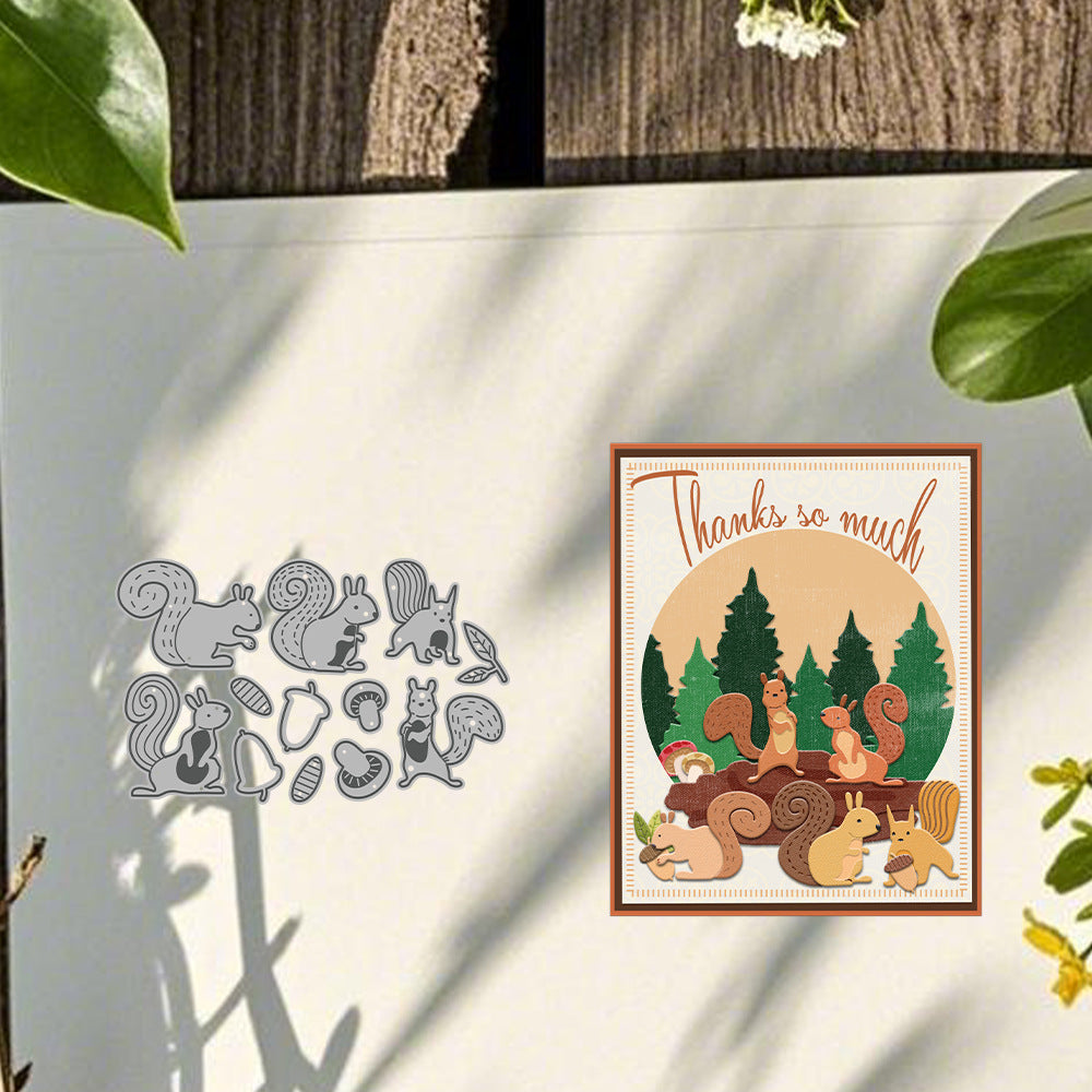 Cute Squirrels Metal Cutting Dies