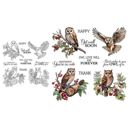 Animal Owl Clear Stamps