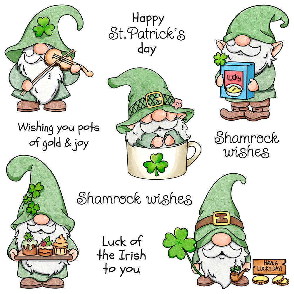 St. Patrick's Gnomes Clear Stamps