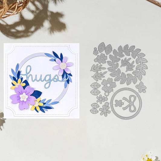 Wreath Flowers Metal Cutting Dies