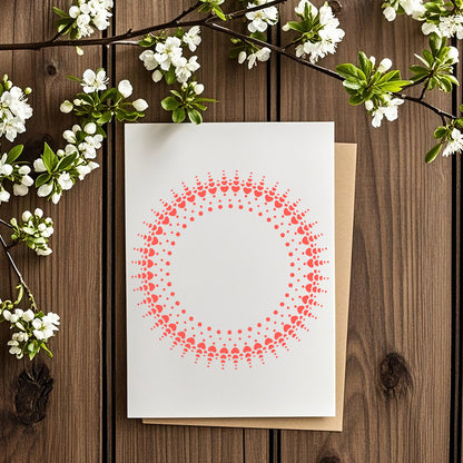 Heart and Sunshine Pattern DIY Painting Hollow Stencil