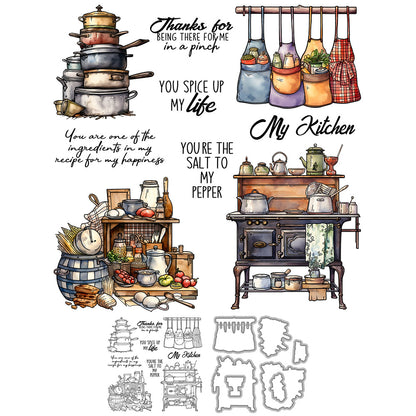 Kitchen Series Dies & Stamps Set