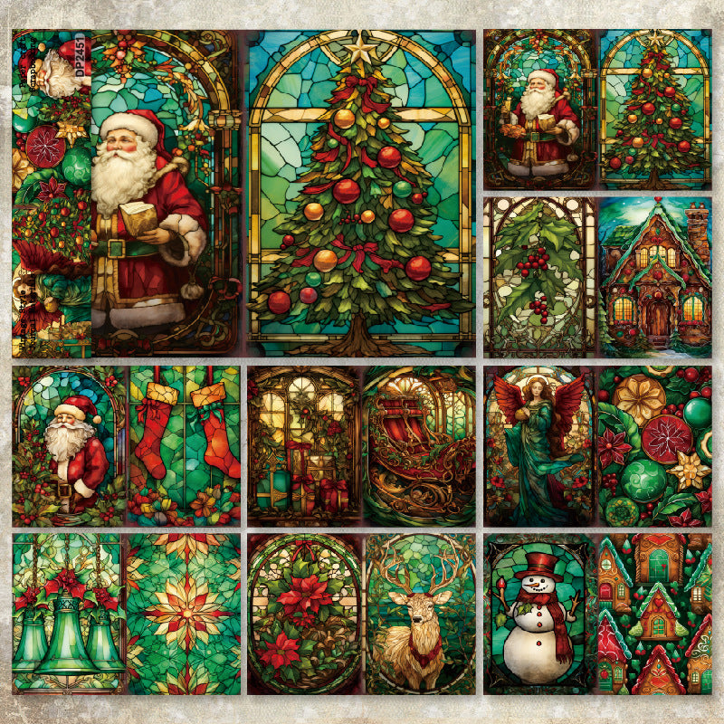 A5 Christmas Decoration DIY Scrapbook Paper